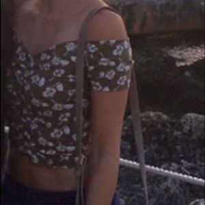 Express off the shoulder crop top! Worn once!
